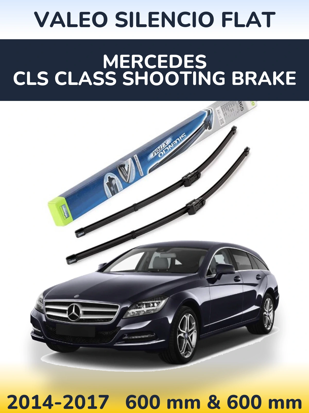 Ștergătoare Valeo Silencio Flat pentru Mercedes CLS Class Shooting Brake