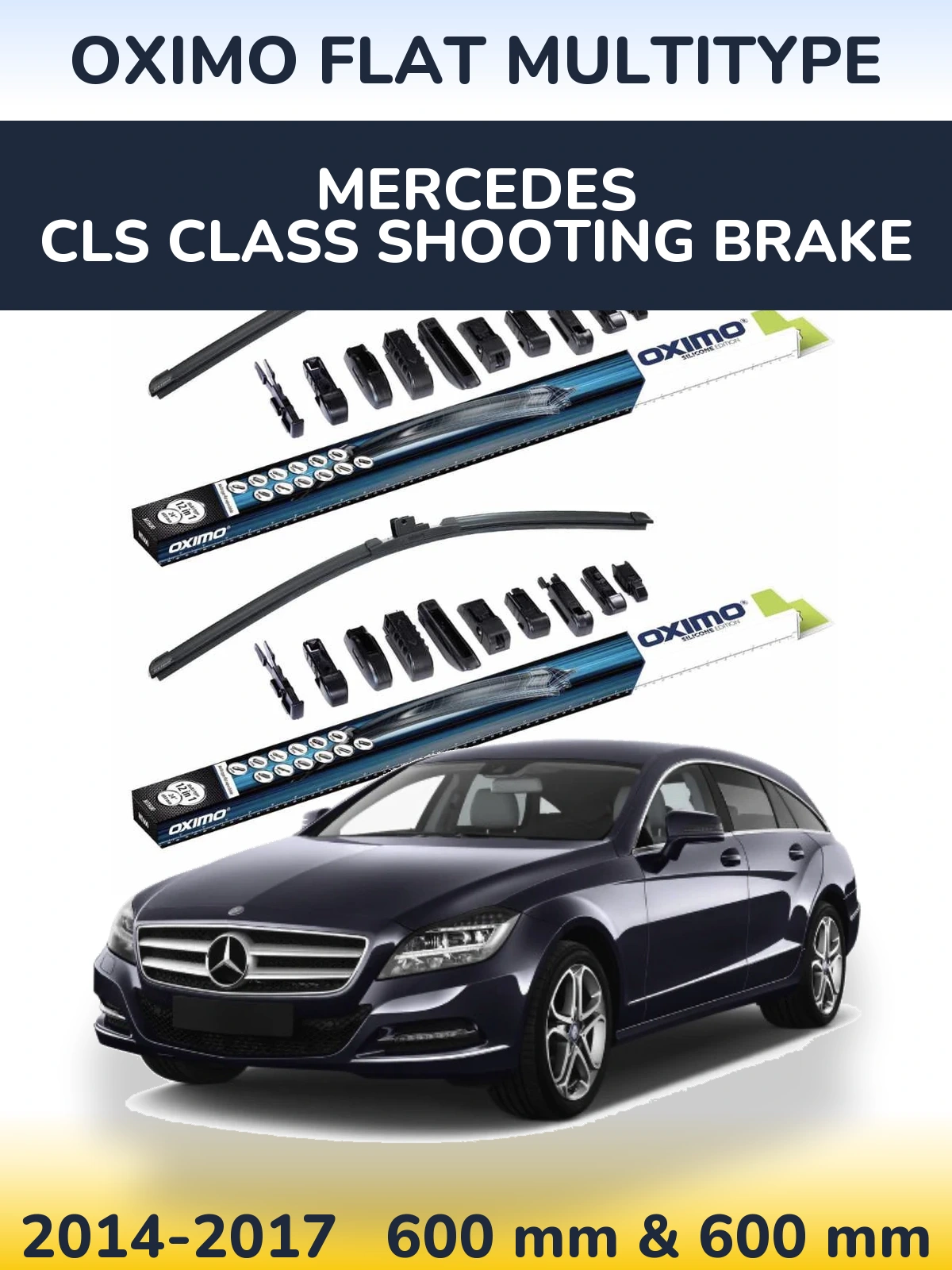 Ștergătoare Oximo Flat MultiTipe pentru Mercedes CLS Class Shooting Brake