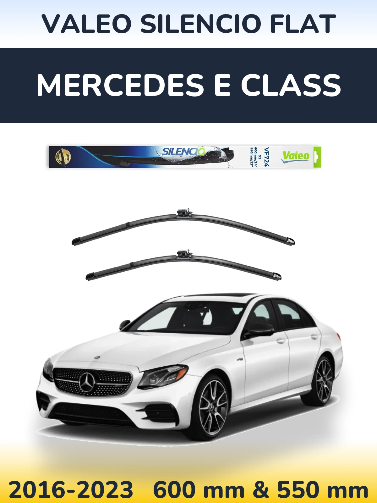 Ștergătoare Valeo Silencio Flat pentru Mercedes E Class