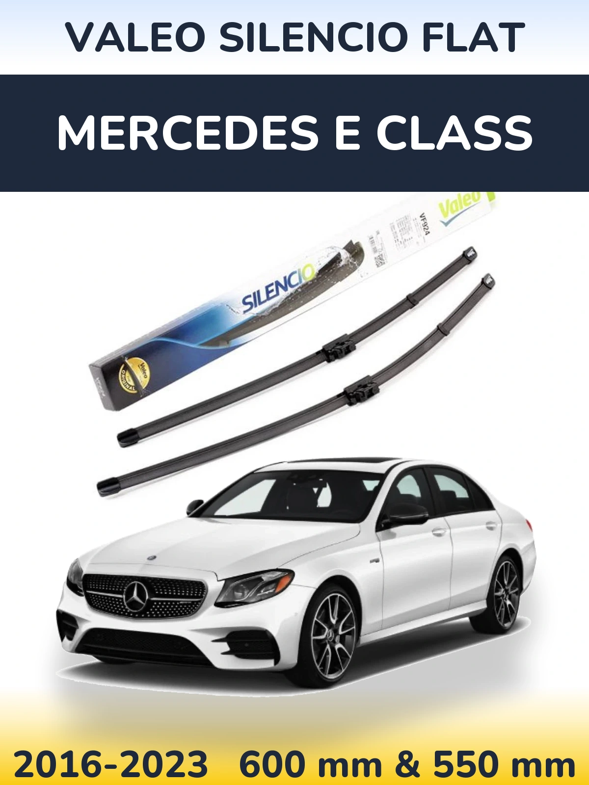 Ștergătoare Valeo Silencio Flat pentru Mercedes E Class