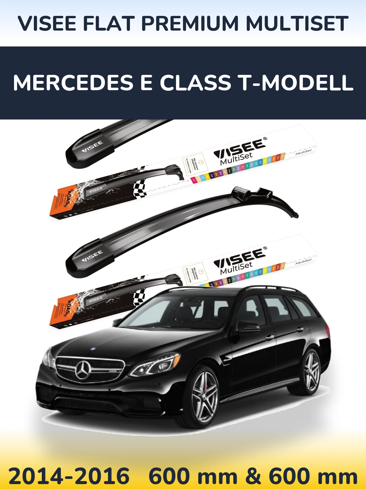 Ștergătoare VISEE FLAT PREMIUM MultiSet pentru Mercedes E Class T-Modell