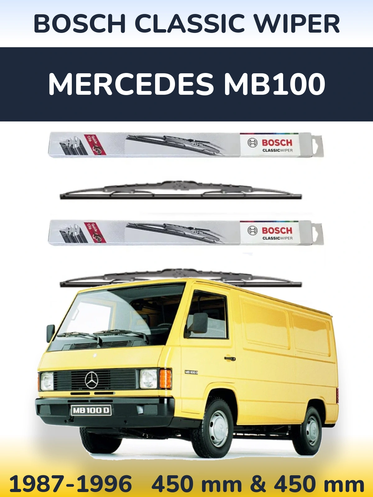 Ștergătoare BOSCH Classic Wiper pentru Mercedes MB100