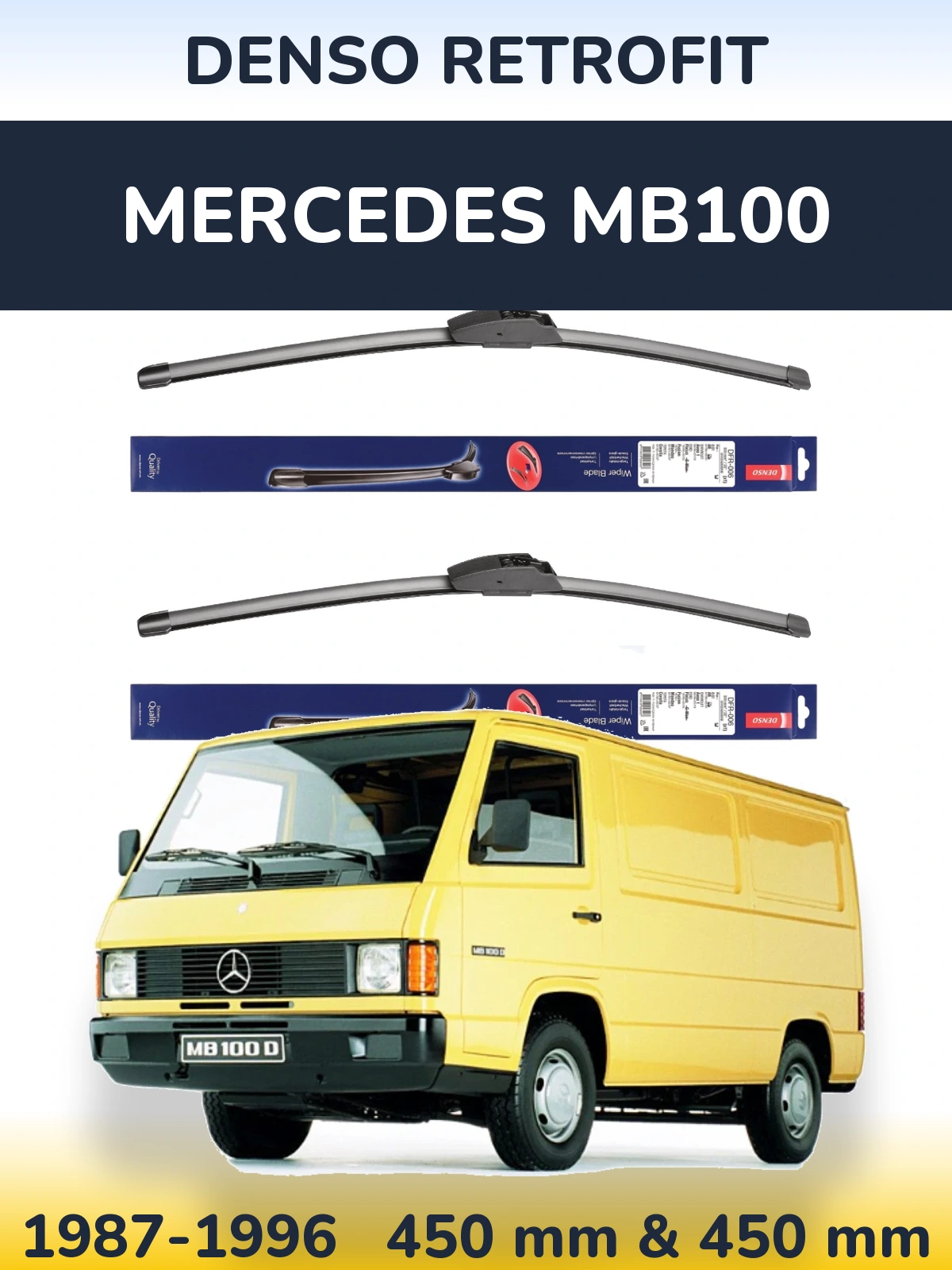 Ștergătoare Denso Retrofit pentru Mercedes MB100