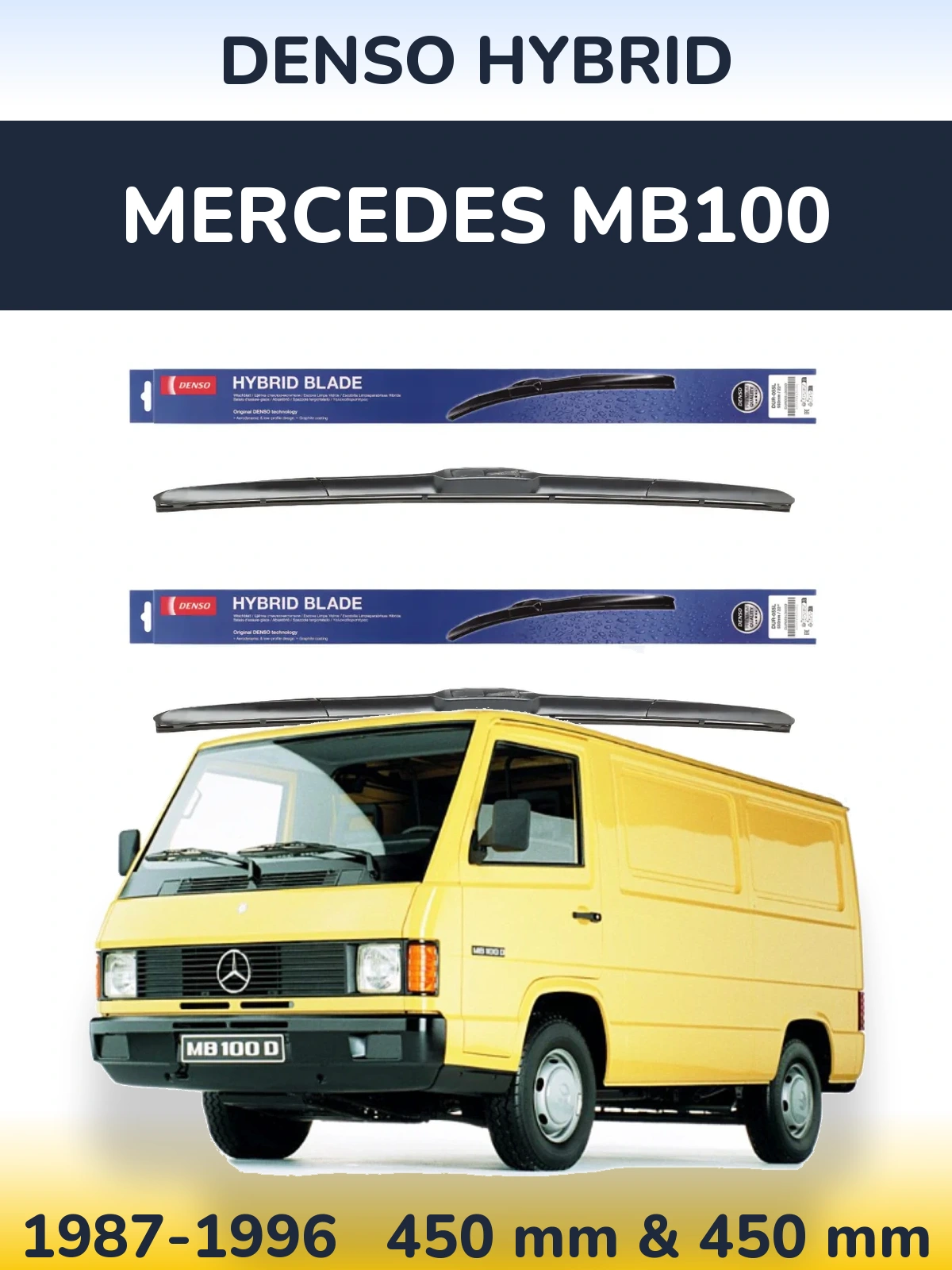 Ștergătoare Denso Hybrid pentru Mercedes MB100