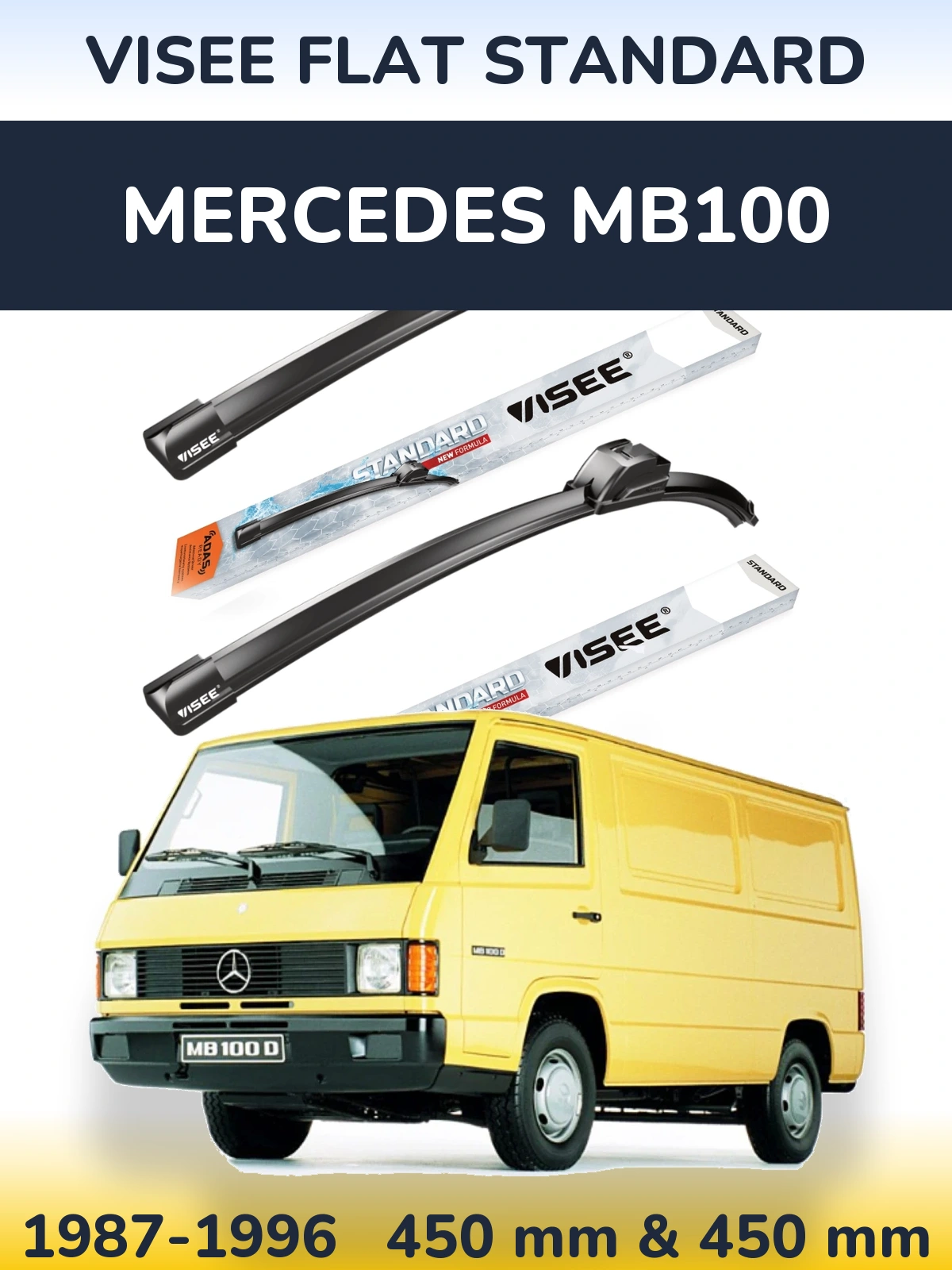 Ștergătoare VISEE FLAT STANDARD pentru Mercedes MB100