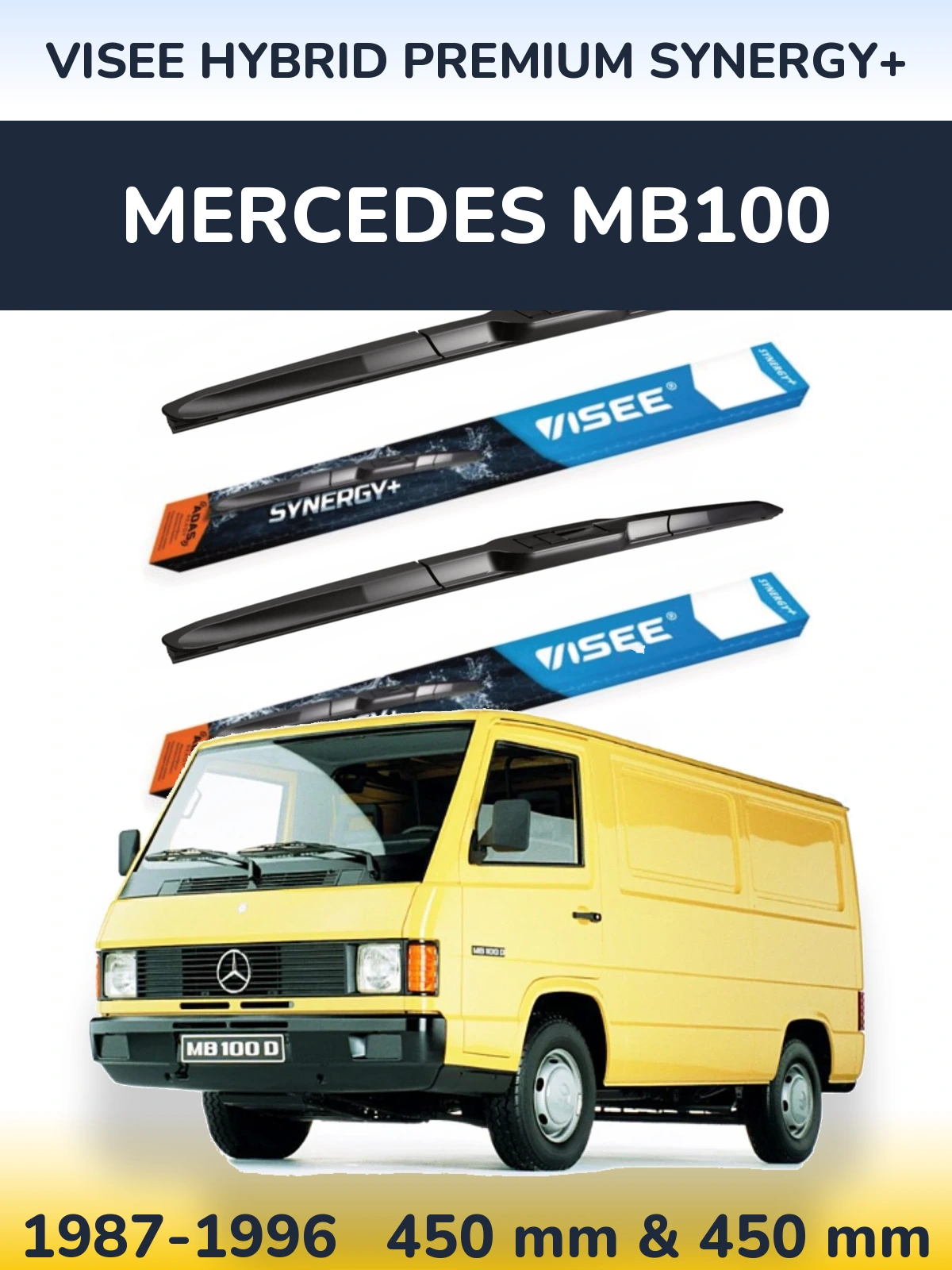 Ștergătoare VISEE HYBRID PREMIUM SYNERGY+ pentru Mercedes MB100