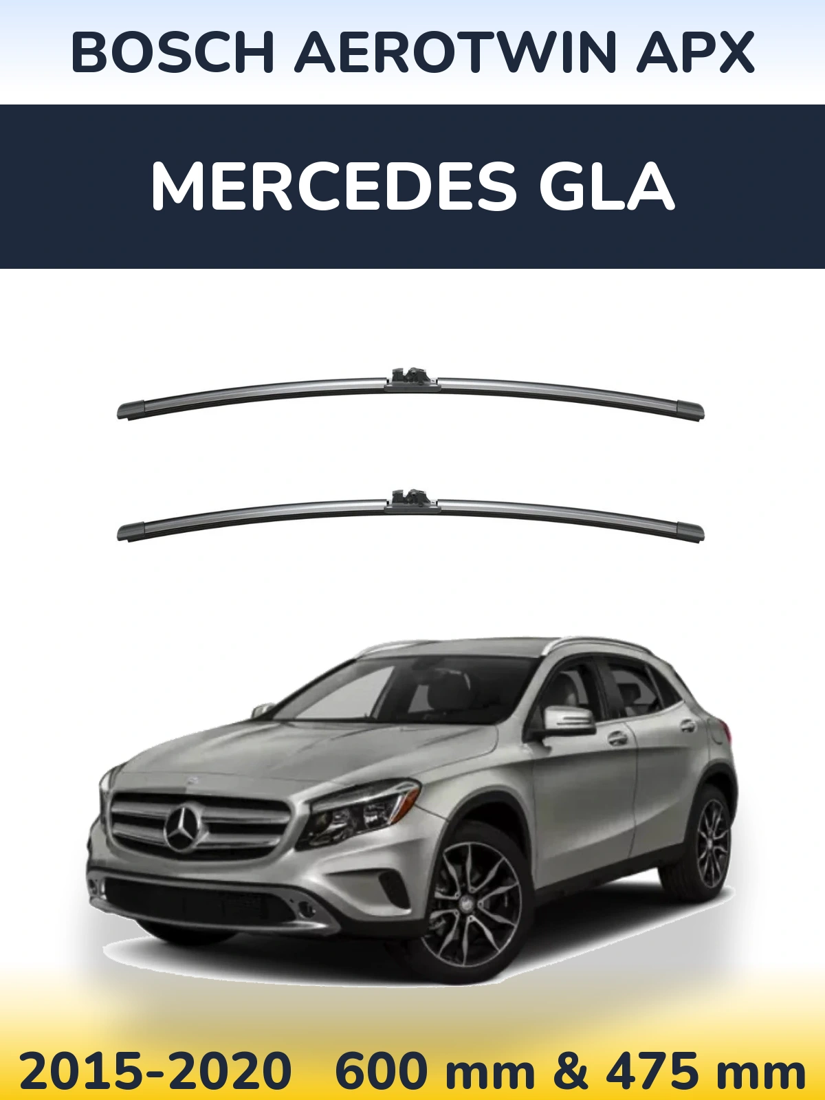 Ștergătoare BOSCH AeroTwin APX pentru Mercedes GLA