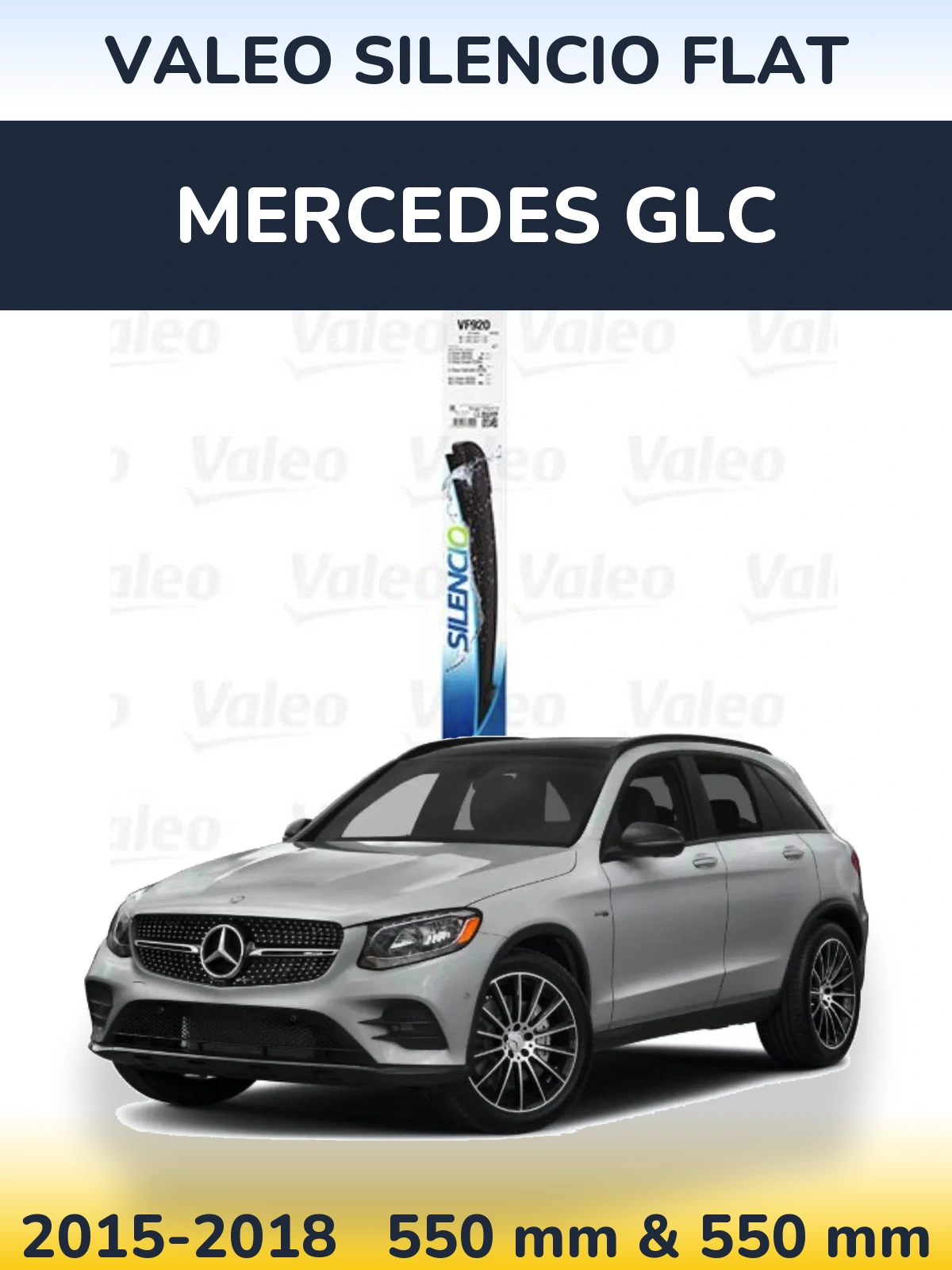 Ștergătoare Valeo Silencio Flat pentru Mercedes GLC