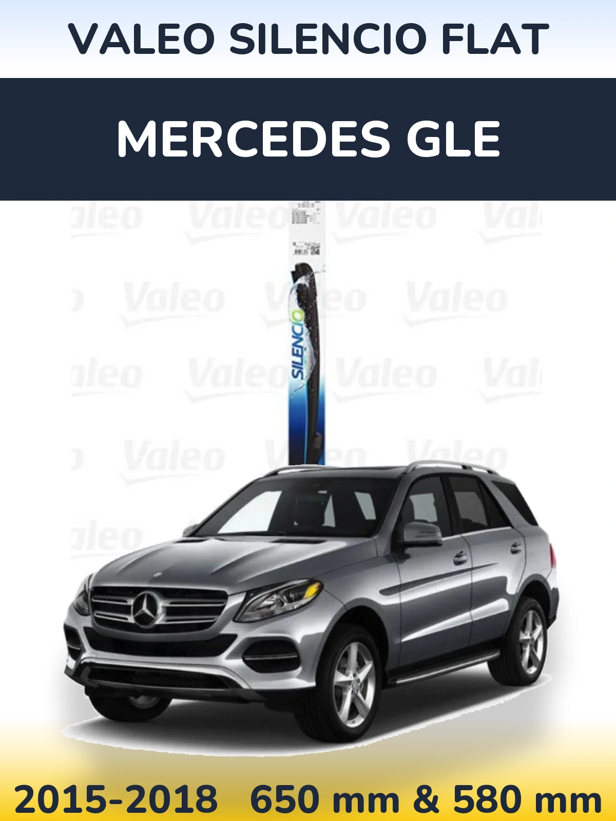 Ștergătoare Valeo Silencio Flat pentru Mercedes GLE