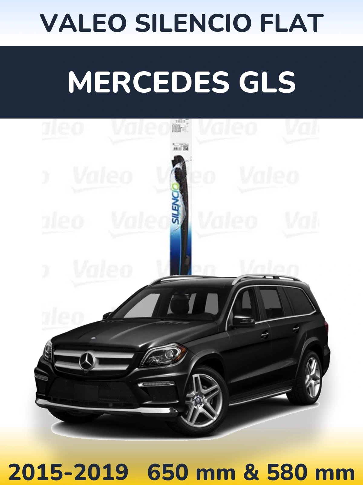 Ștergătoare Valeo Silencio Flat pentru Mercedes GLS
