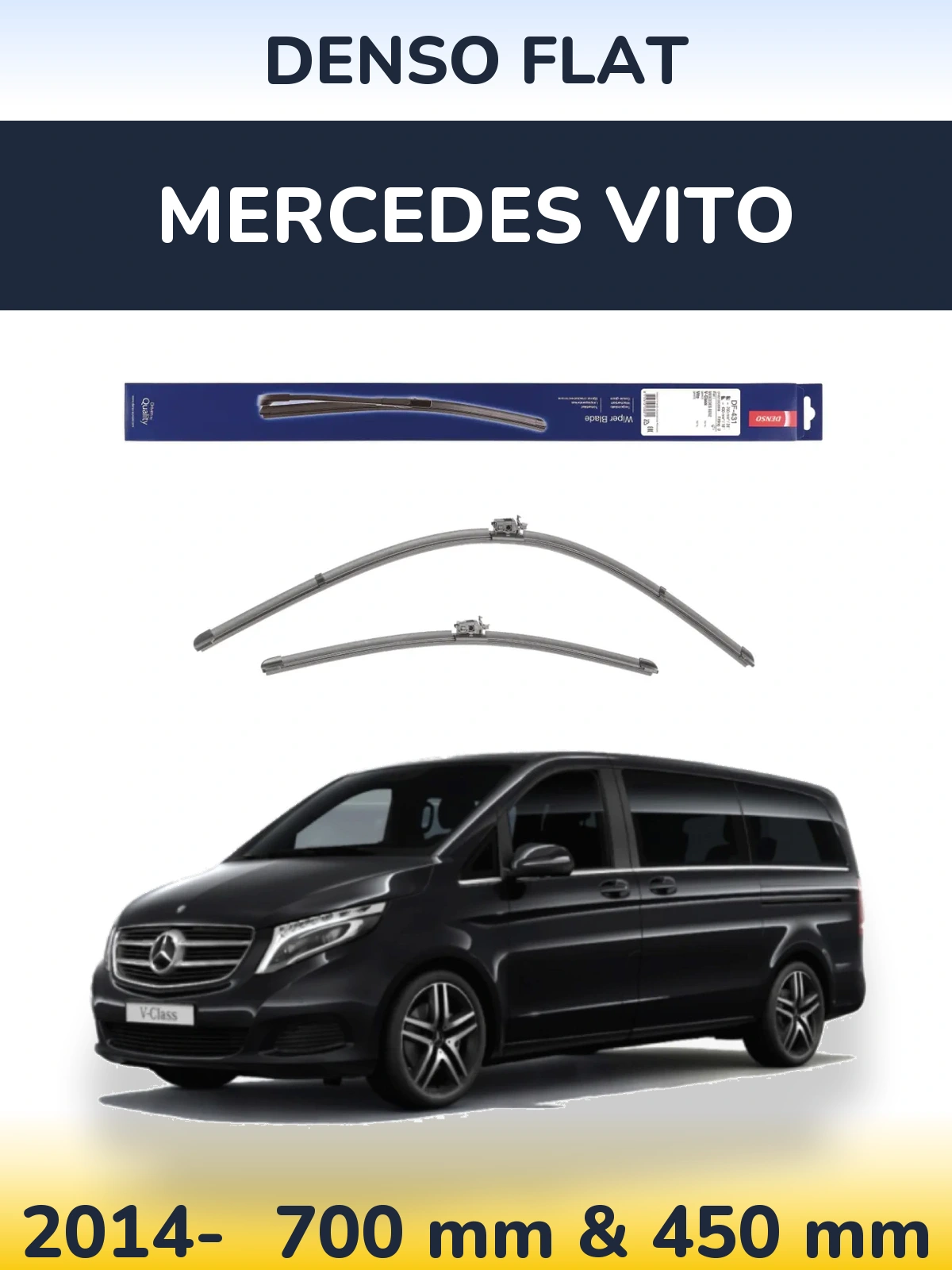 Ștergătoare Denso Flat pentru Mercedes Vito