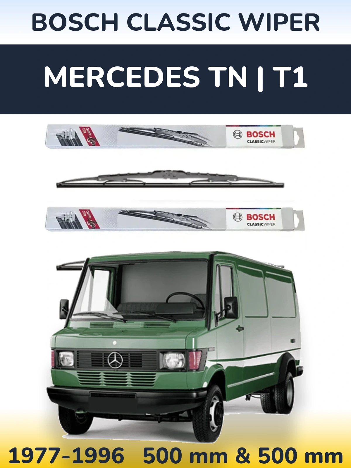 Ștergătoare BOSCH Classic Wiper pentru Mercedes TN | T1