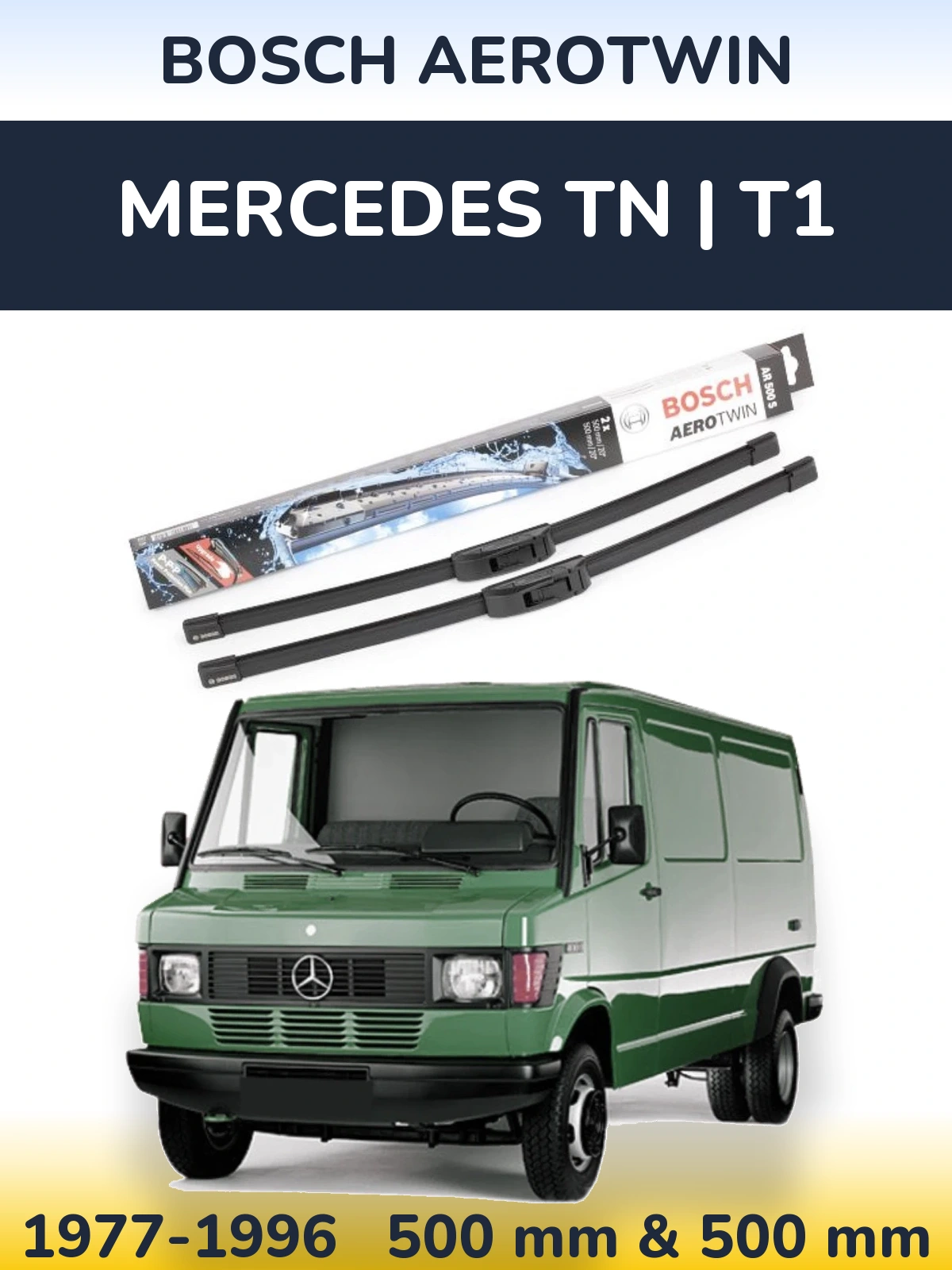 Ștergătoare BOSCH AeroTwin pentru Mercedes TN | T1