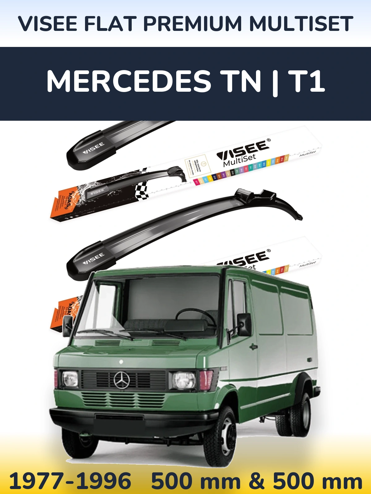 Ștergătoare VISEE FLAT PREMIUM MultiSet pentru Mercedes TN | T1