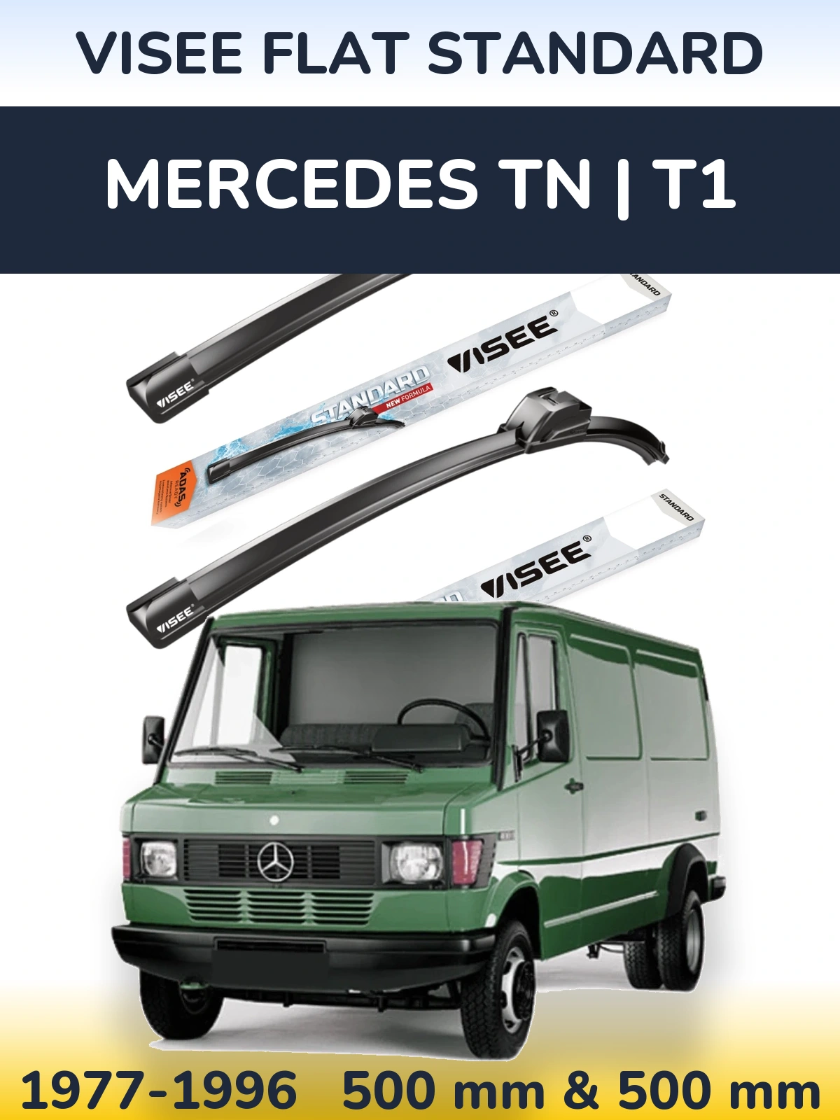Ștergătoare VISEE FLAT STANDARD pentru Mercedes TN | T1