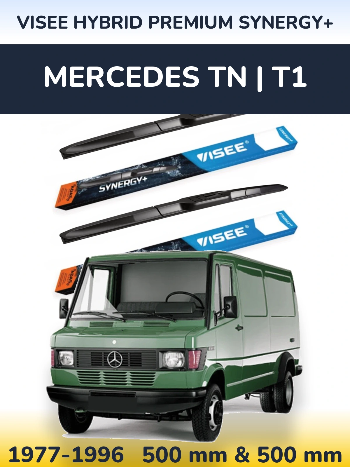 Ștergătoare VISEE HYBRID PREMIUM SYNERGY+ pentru Mercedes TN | T1
