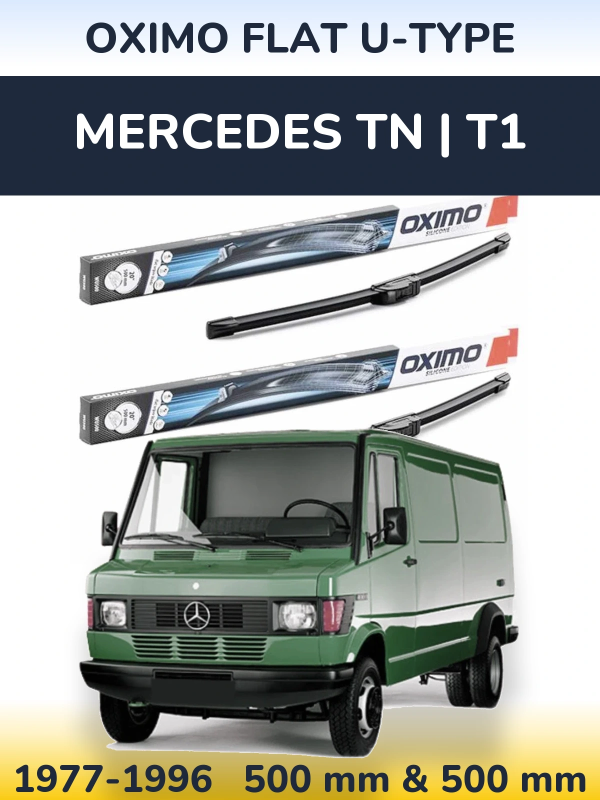 Ștergătoare Oximo Flat U-type pentru Mercedes TN | T1