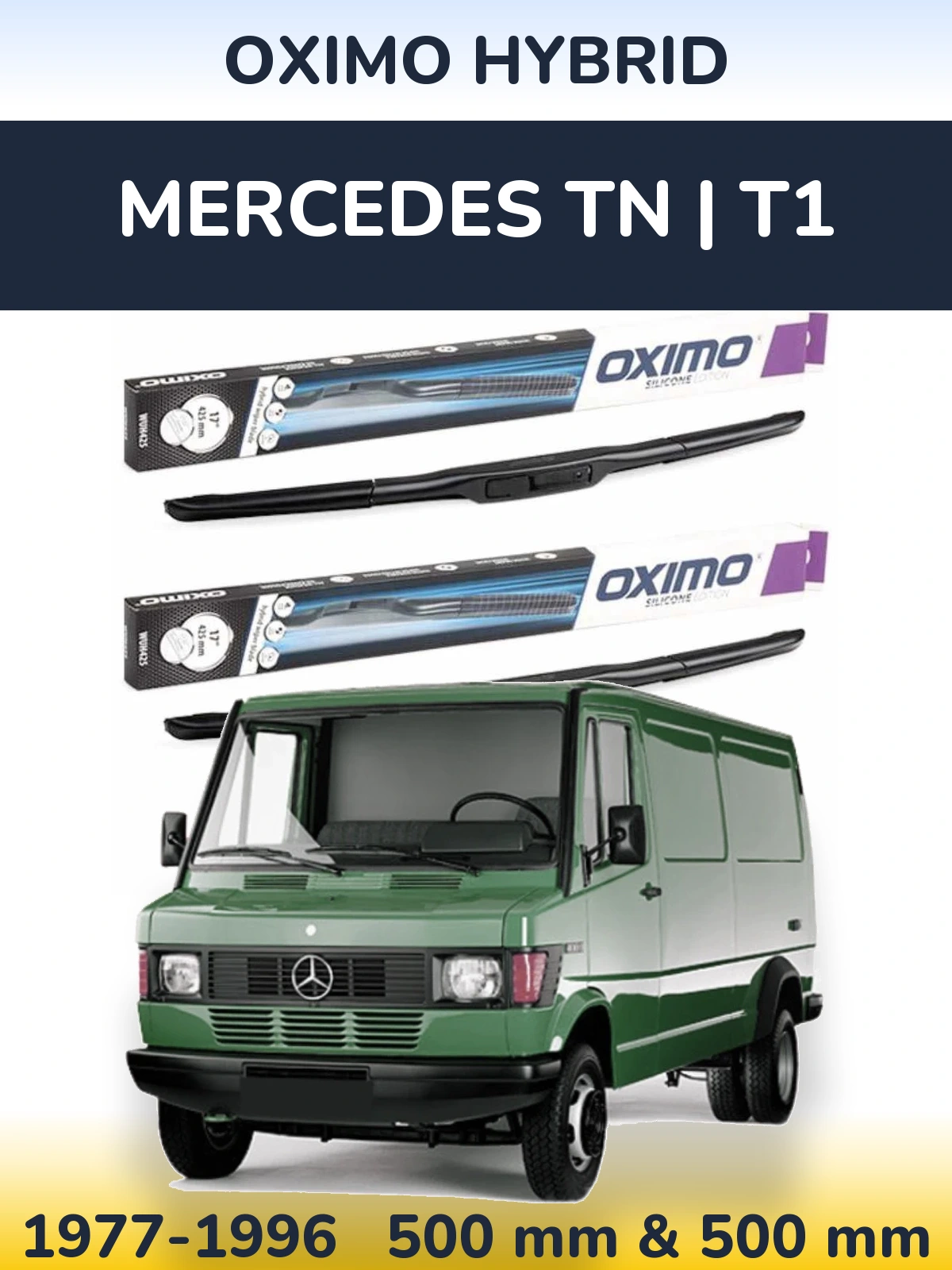 Ștergătoare Oximo Hybrid pentru Mercedes TN | T1