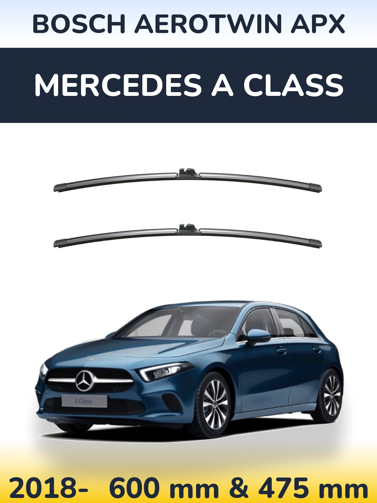 Ștergătoare BOSCH AeroTwin APX pentru Mercedes A Class