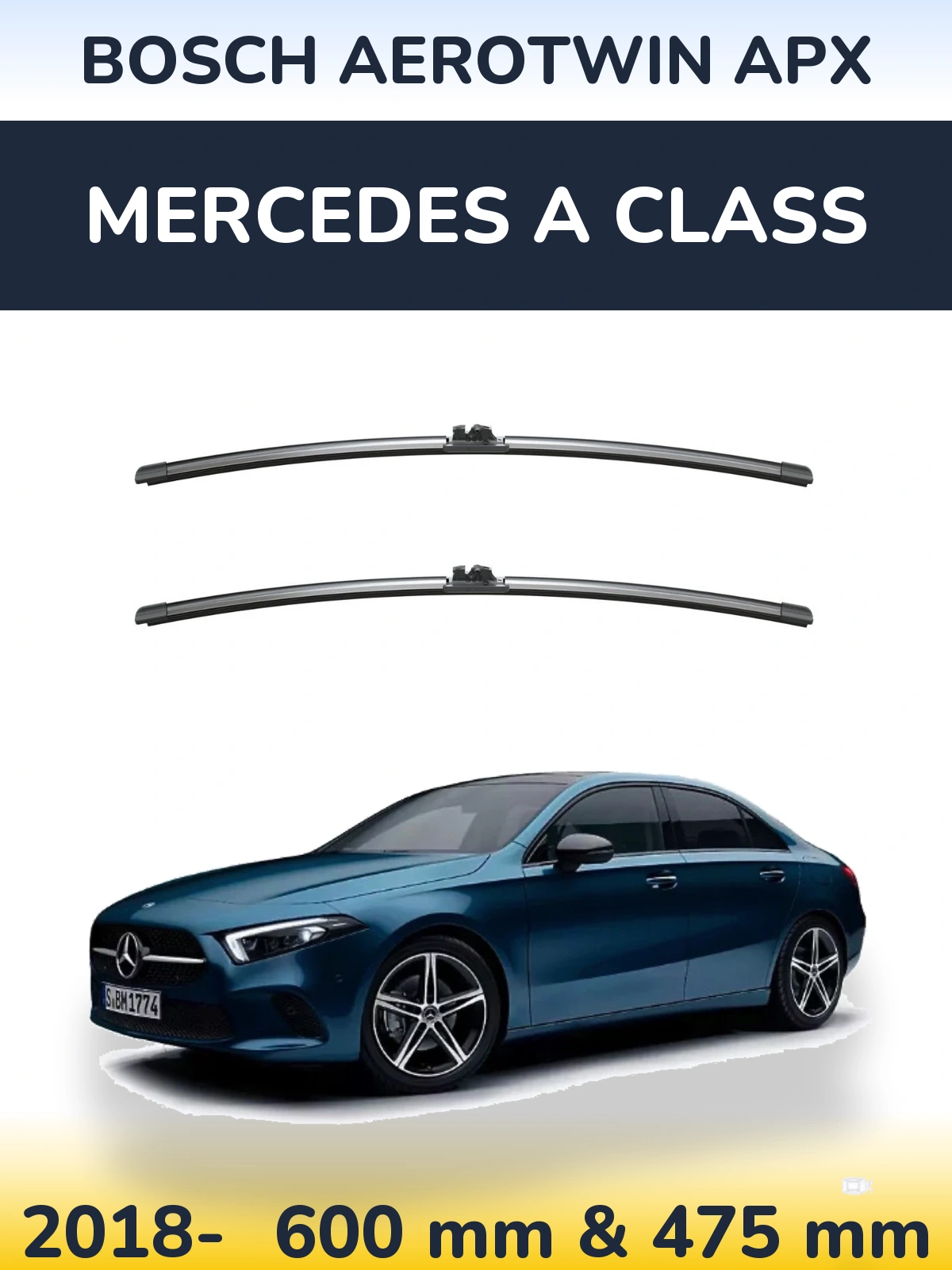 Ștergătoare BOSCH AeroTwin APX pentru Mercedes A Class