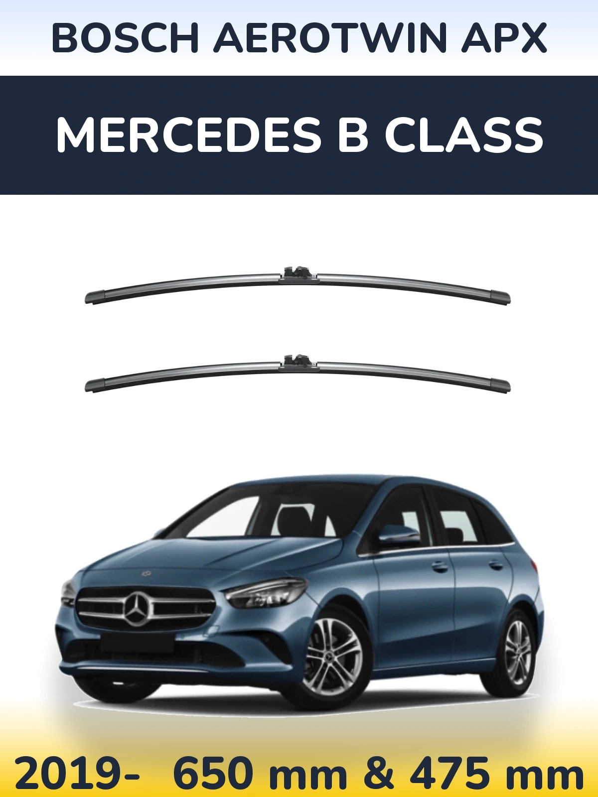 Ștergătoare BOSCH AeroTwin APX pentru Mercedes B Class