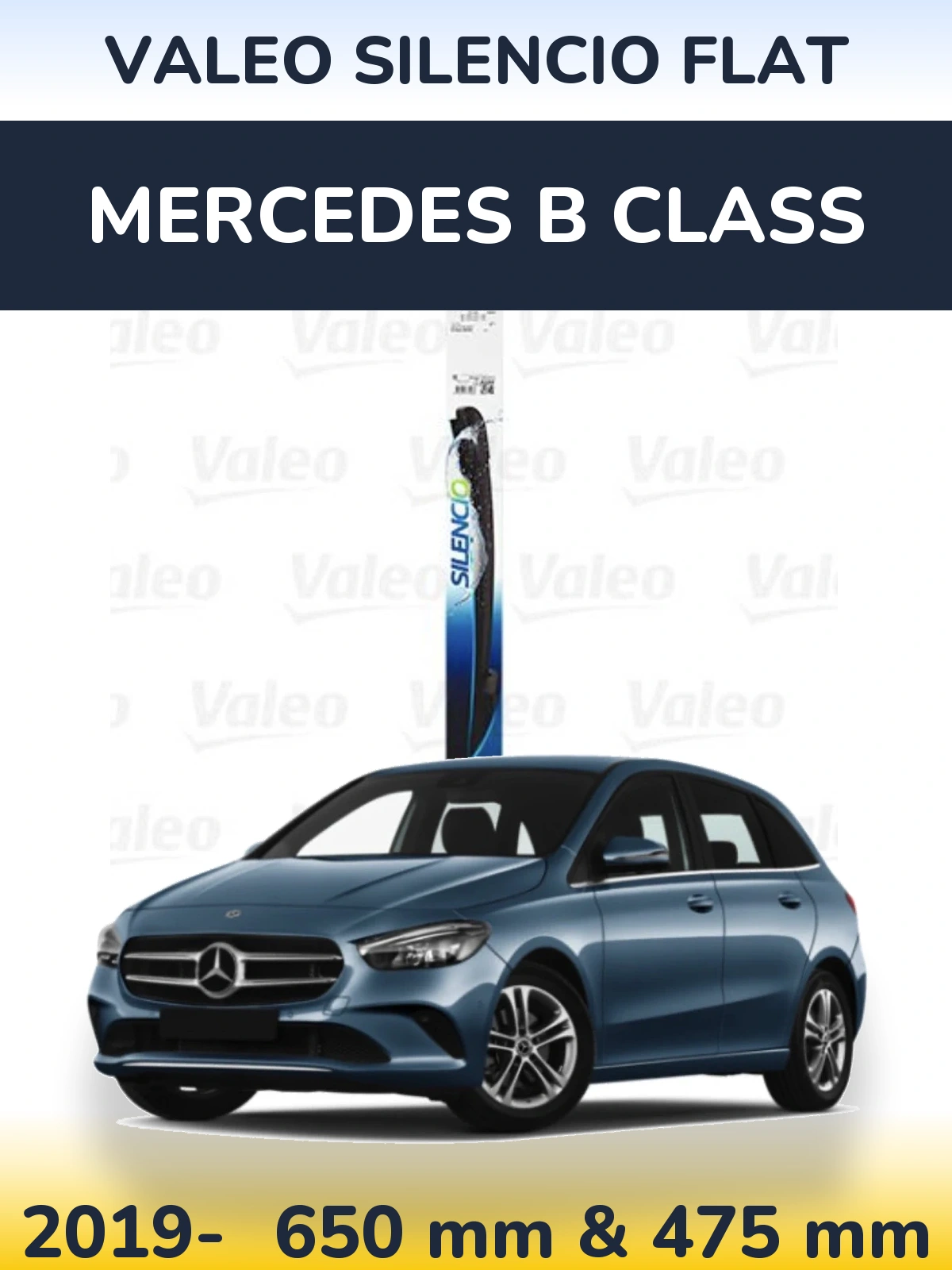 Ștergătoare Valeo Silencio Flat pentru Mercedes B Class