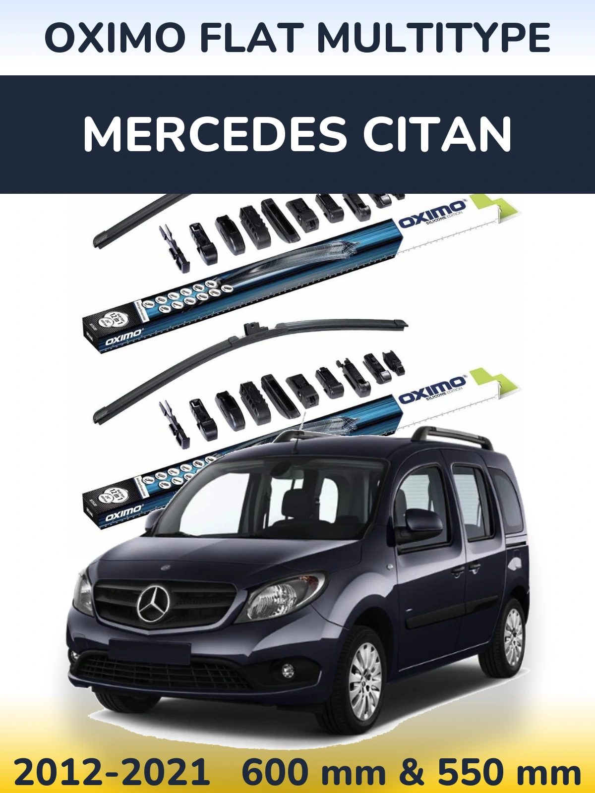 Ștergătoare Oximo Flat MultiTipe pentru Mercedes Citan