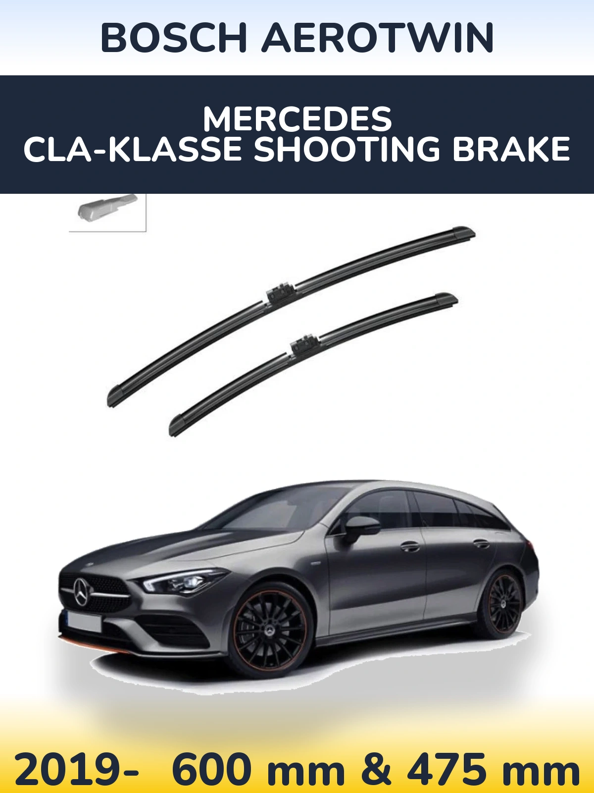 Ștergătoare BOSCH AeroTwin pentru Mercedes CLA-Klasse Shooting Brake