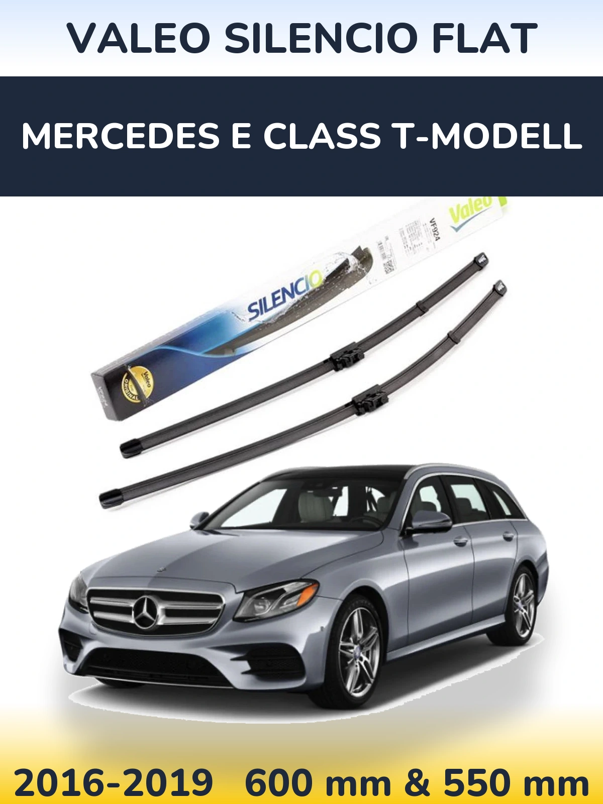 Ștergătoare Valeo Silencio Flat pentru Mercedes E Class T-Modell