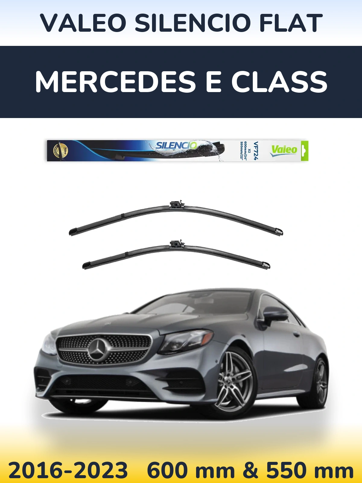 Ștergătoare Valeo Silencio Flat pentru Mercedes E Class