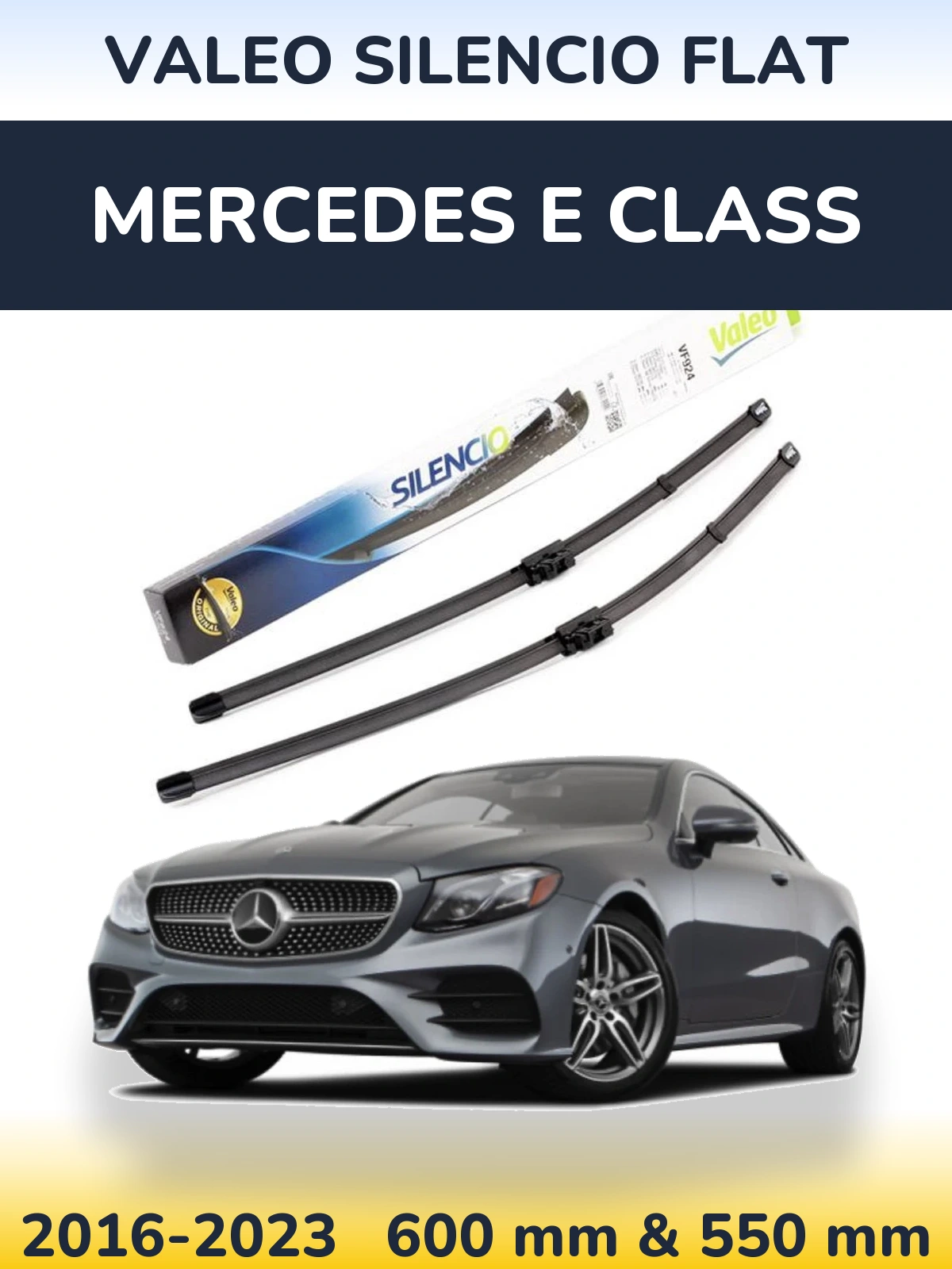 Ștergătoare Valeo Silencio Flat pentru Mercedes E Class