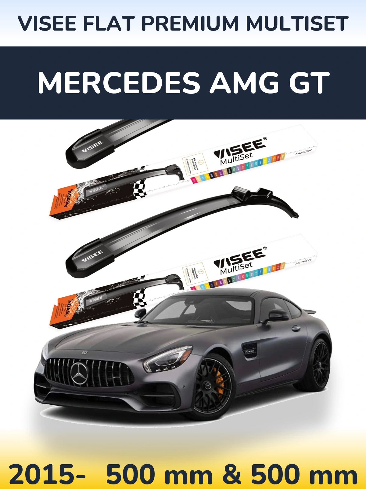 Ștergătoare VISEE FLAT PREMIUM MultiSet pentru Mercedes AMG GT