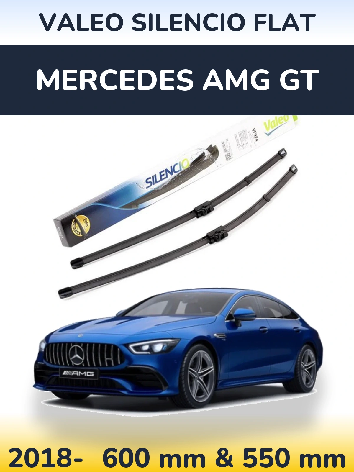 Ștergătoare Valeo Silencio Flat pentru Mercedes AMG GT