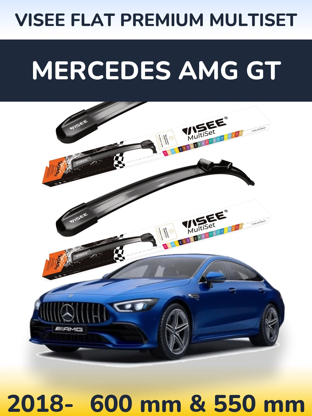 Ștergătoare VISEE FLAT PREMIUM MultiSet pentru Mercedes AMG GT