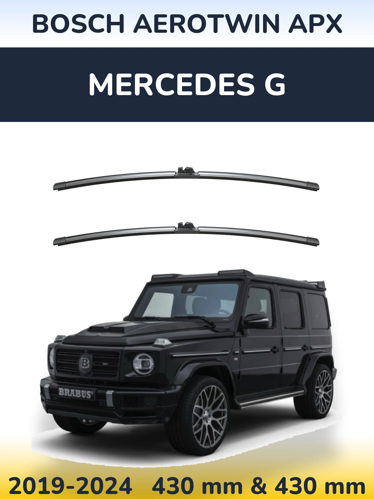 Ștergătoare BOSCH AeroTwin APX pentru Mercedes G