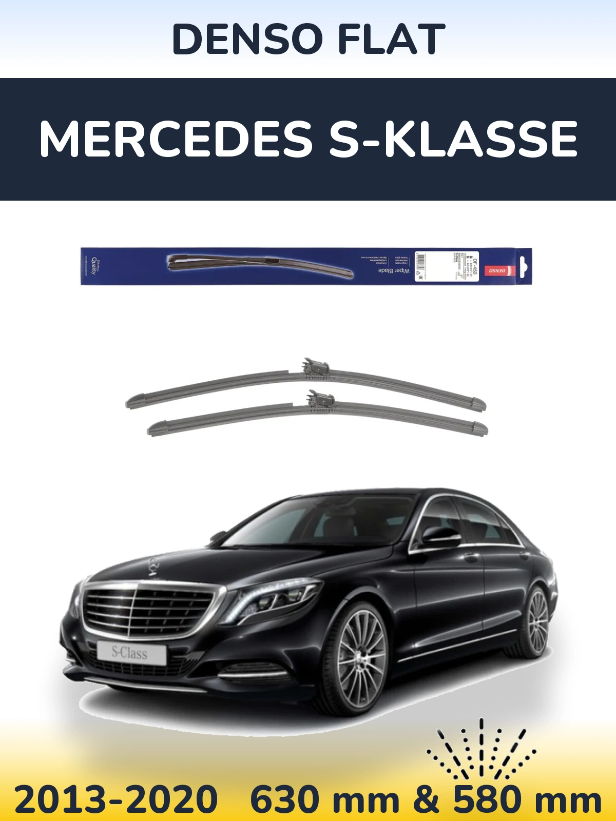 Ștergătoare Denso Flat pentru Mercedes S-Klasse