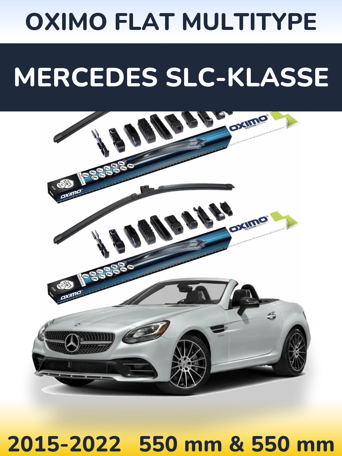 Ștergătoare Oximo Flat MultiTipe pentru Mercedes SLC-Klasse
