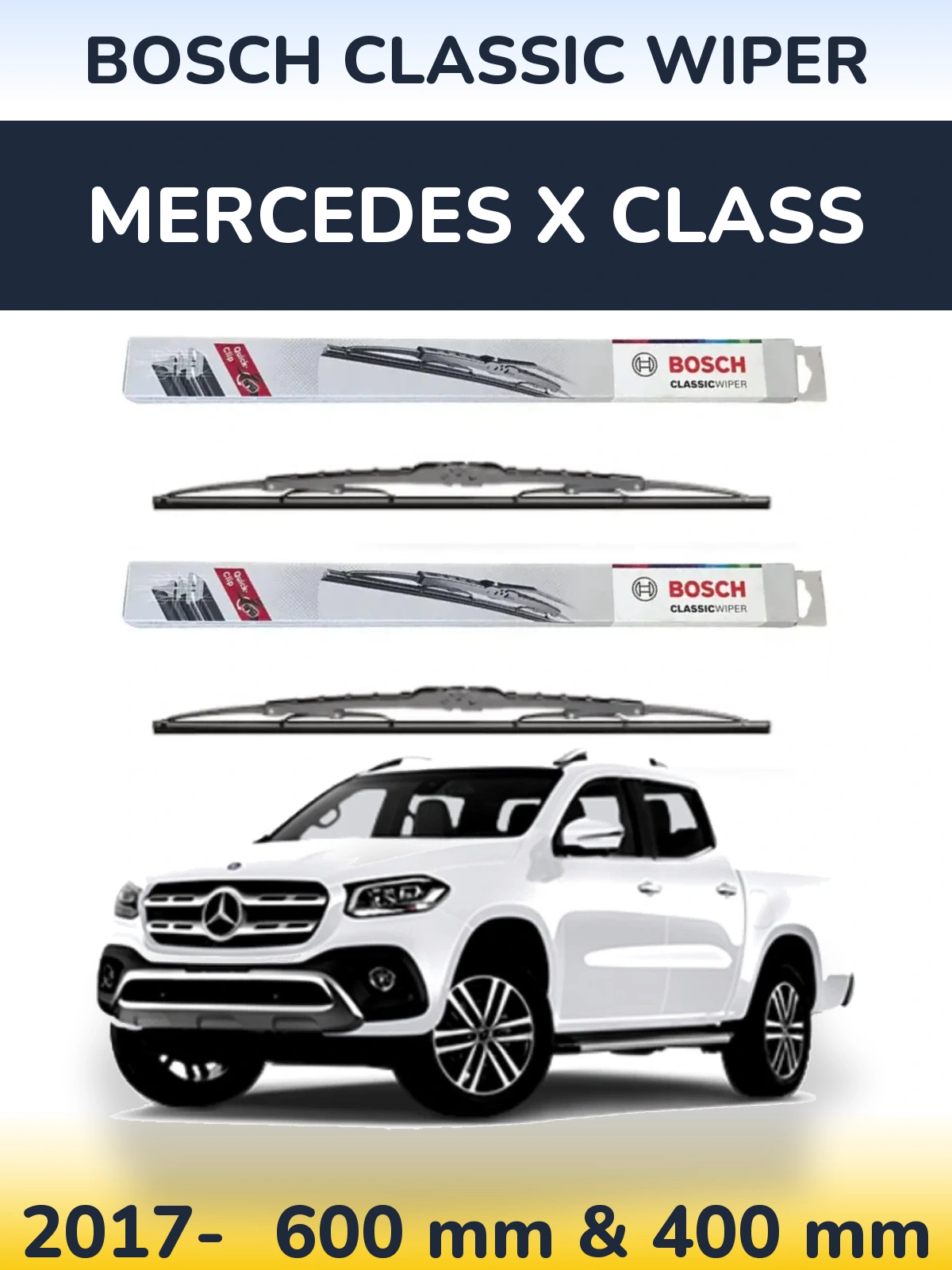 Ștergătoare BOSCH Classic Wiper pentru Mercedes X Class