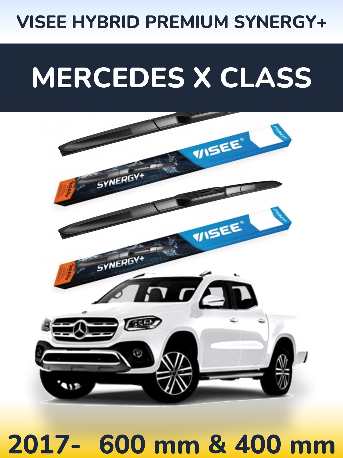 Ștergătoare VISEE HYBRID PREMIUM SYNERGY+ pentru Mercedes X Class