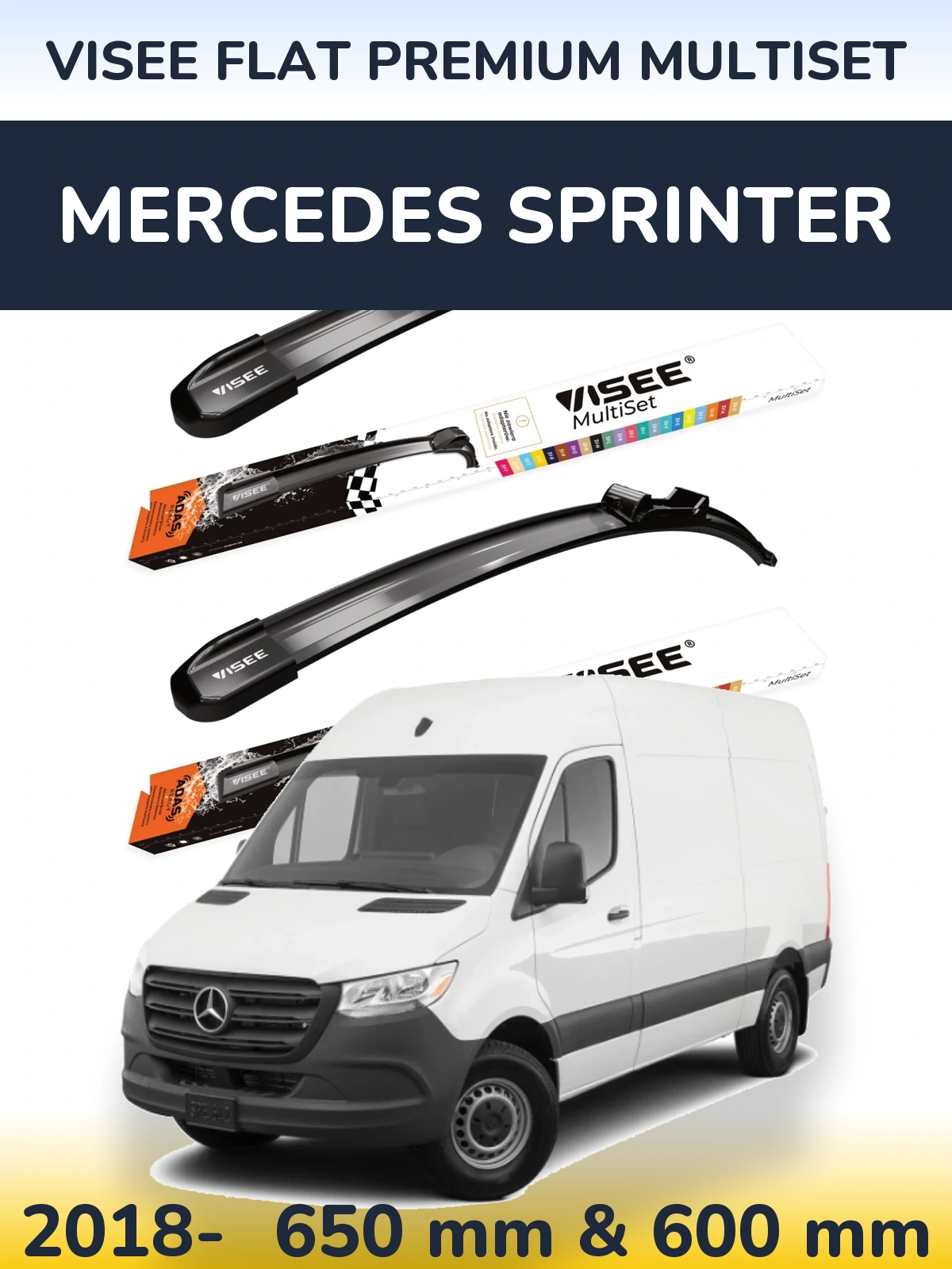 Ștergătoare VISEE FLAT PREMIUM MultiSet pentru Mercedes Sprinter