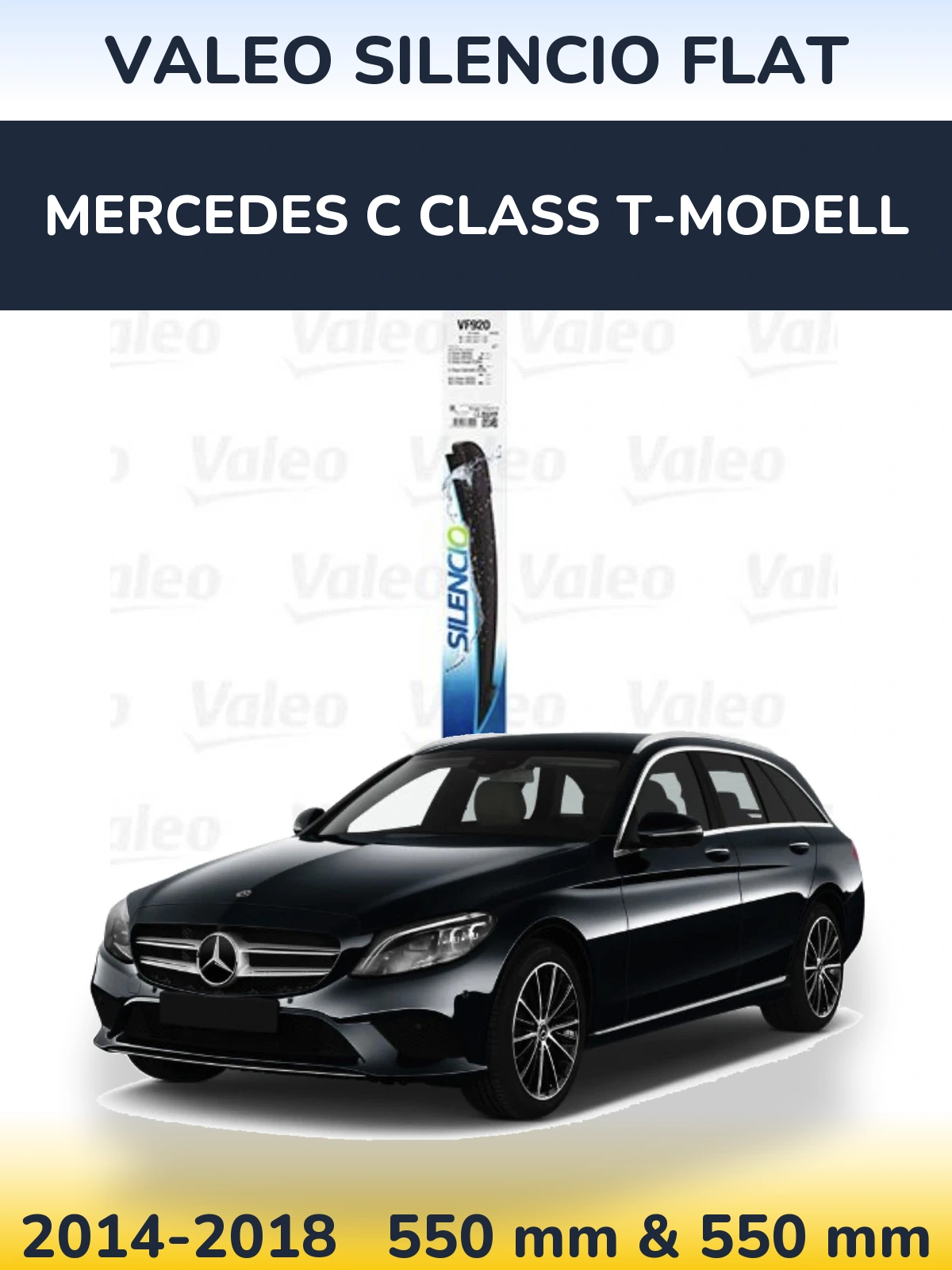 Ștergătoare Valeo Silencio Flat pentru Mercedes C Class T-Modell