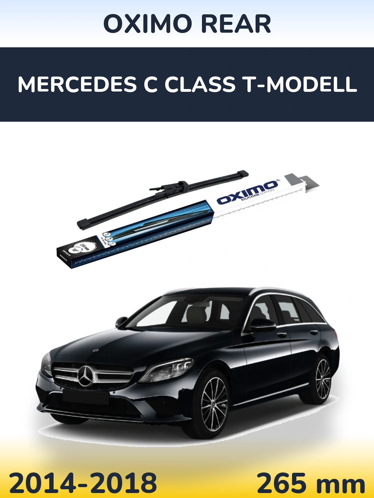 Rear wiper blade Oximo Rear 250 mm for Mercedes C Class T-Modell 2014-2018