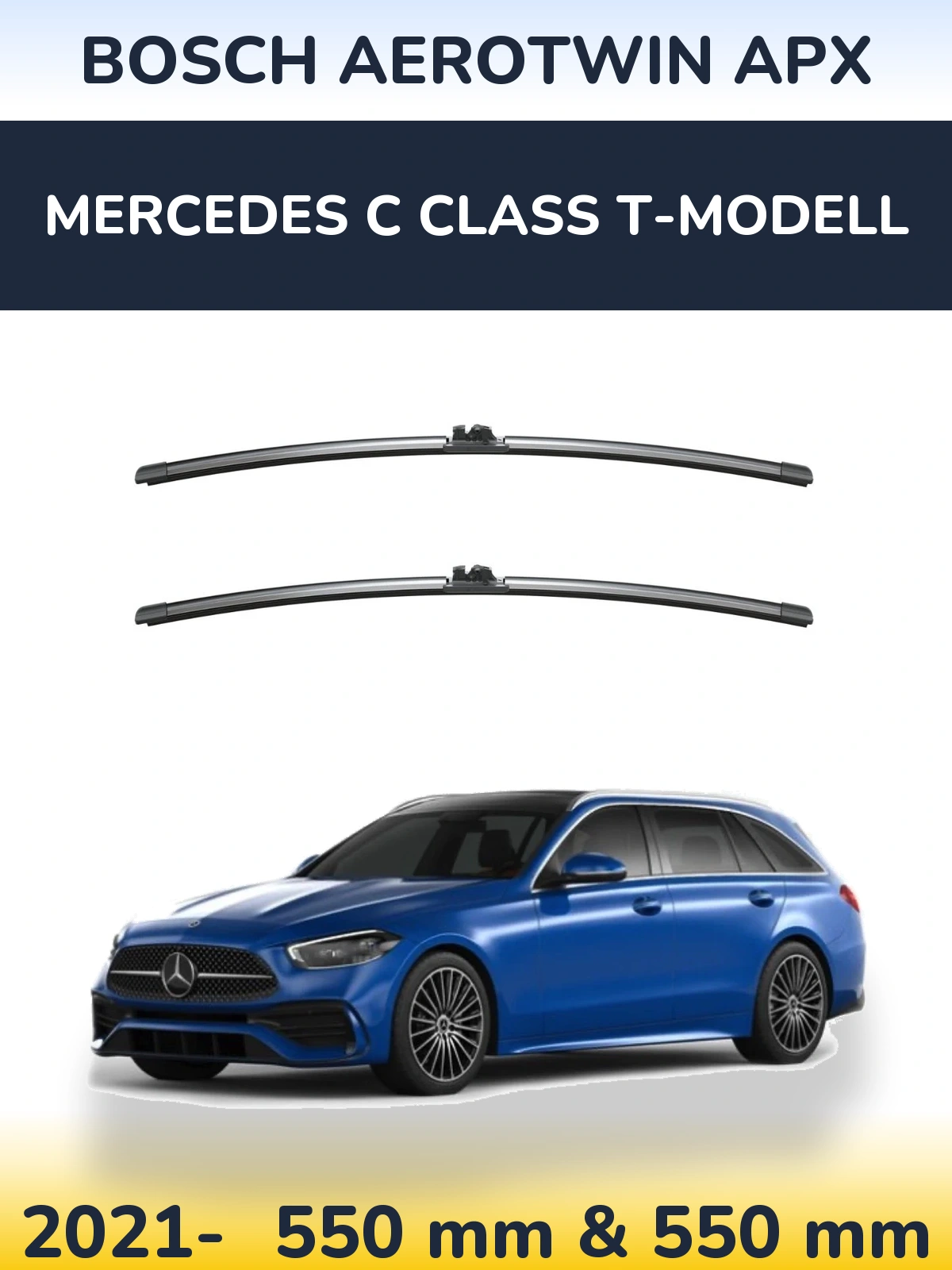 Ștergătoare BOSCH AeroTwin APX pentru Mercedes C Class T-Modell