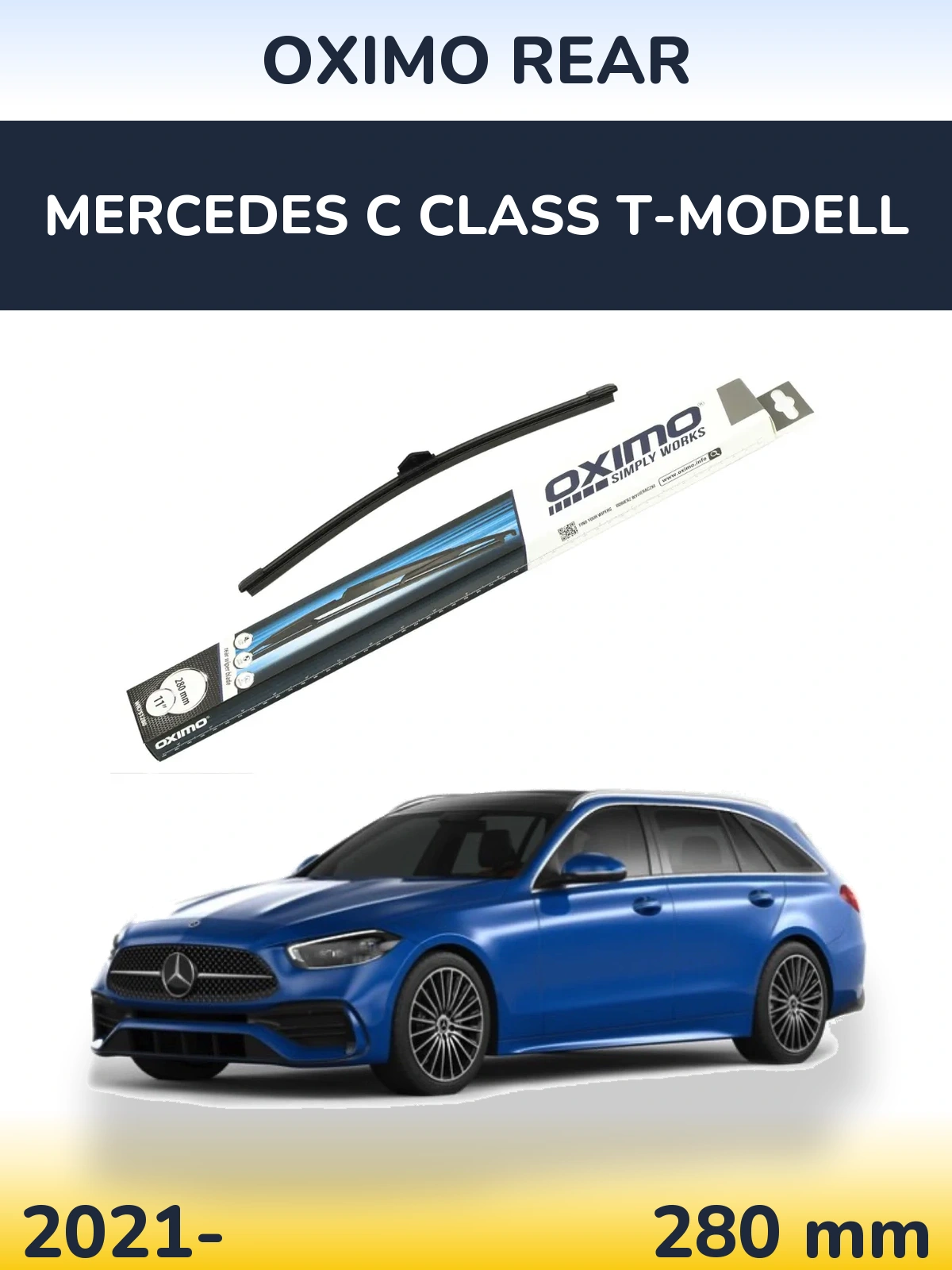 Rear wiper blade Oximo Rear 280 mm for Mercedes C Class T-Modell 2021-2026