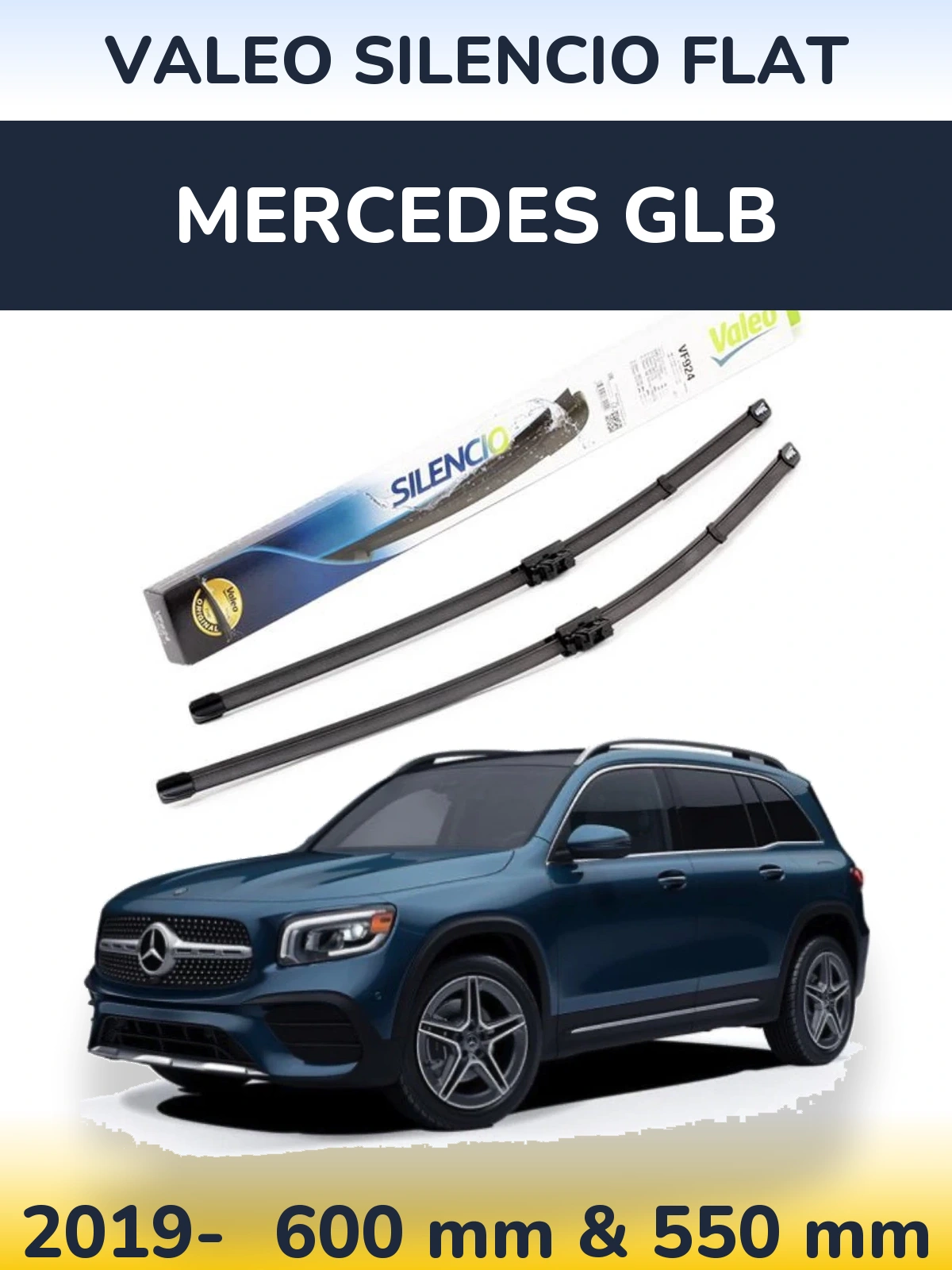 Ștergătoare Valeo Silencio Flat pentru Mercedes GLB