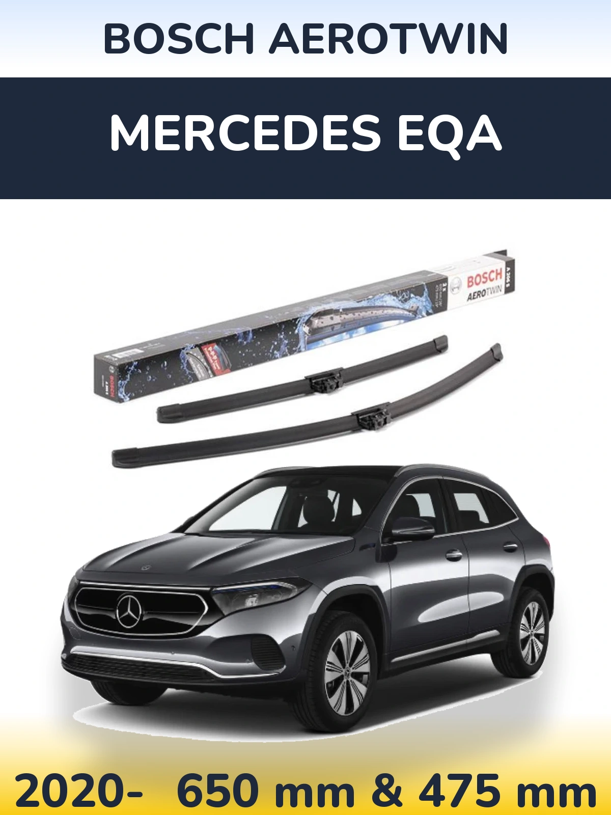 Ștergătoare BOSCH AeroTwin pentru Mercedes EQA