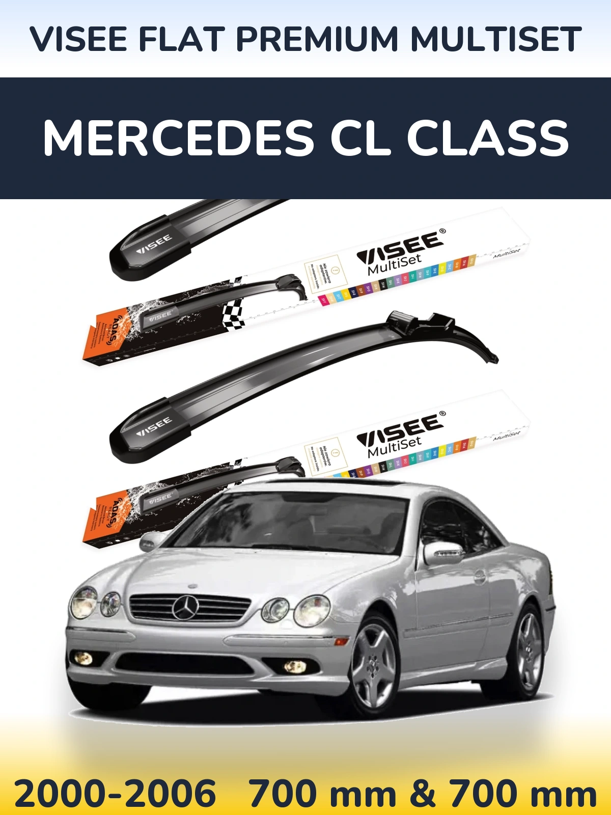 Ștergătoare VISEE FLAT PREMIUM MultiSet pentru Mercedes CL Class