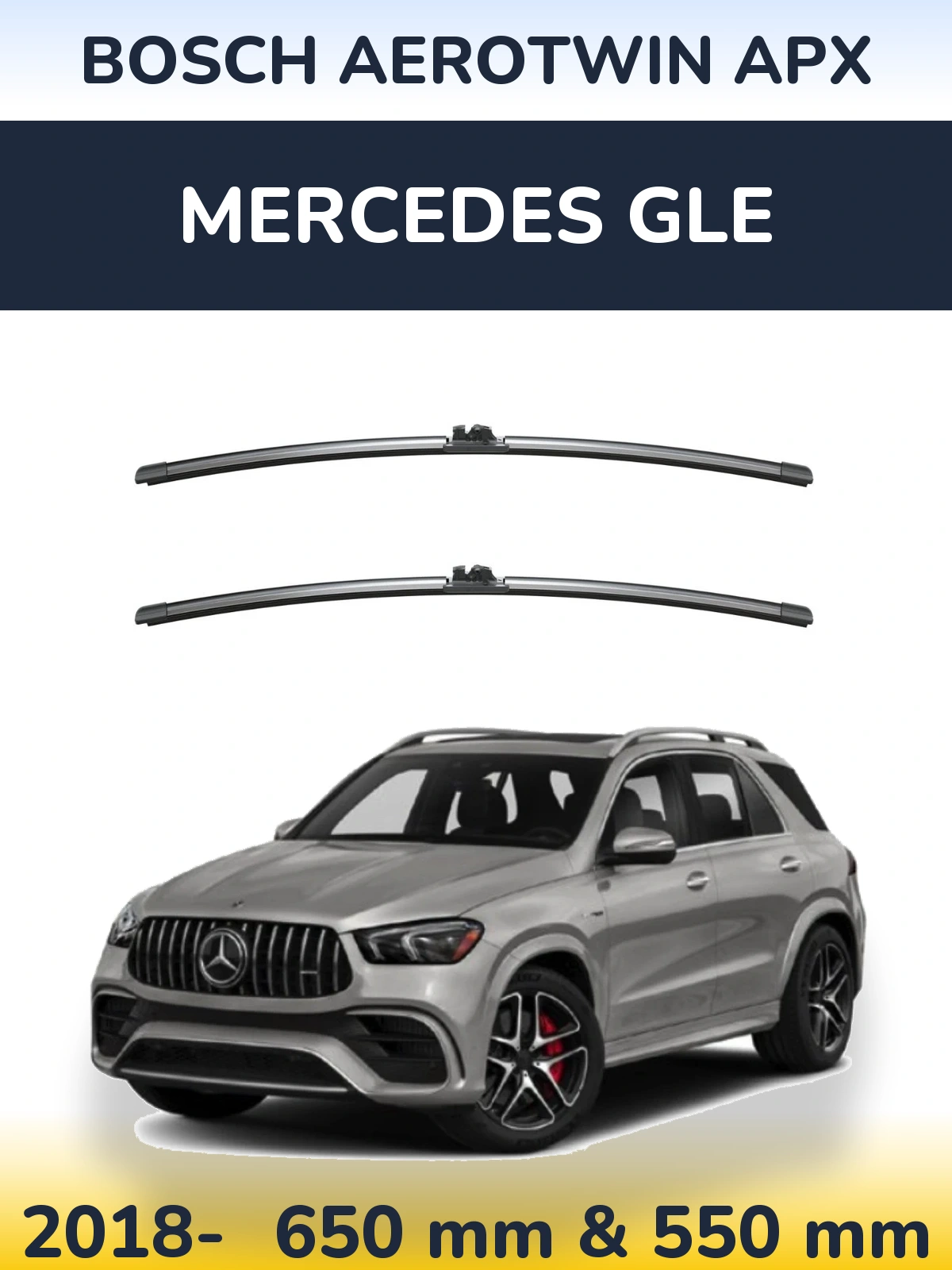 Ștergătoare BOSCH AeroTwin APX pentru Mercedes GLE