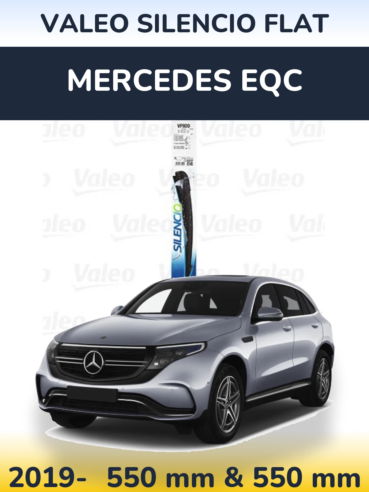 Ștergătoare Valeo Silencio Flat pentru Mercedes EQC