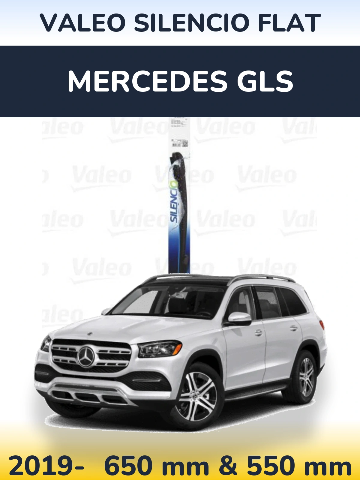 Ștergătoare Valeo Silencio Flat pentru Mercedes GLS